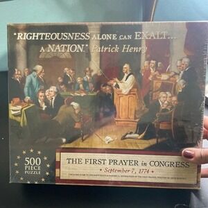 The First Prayer in Congress 500 Piece Puzzle David Barton American History NEW